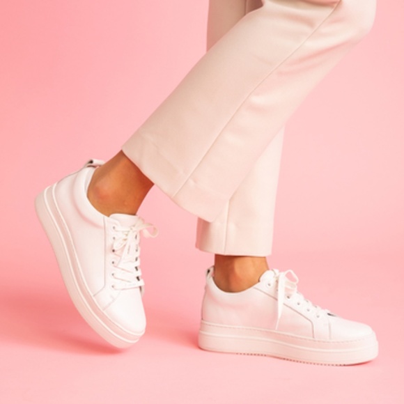 J/Slides Sand Leather Platform Sneaker - SIZE 6M - Picture 5 of 5